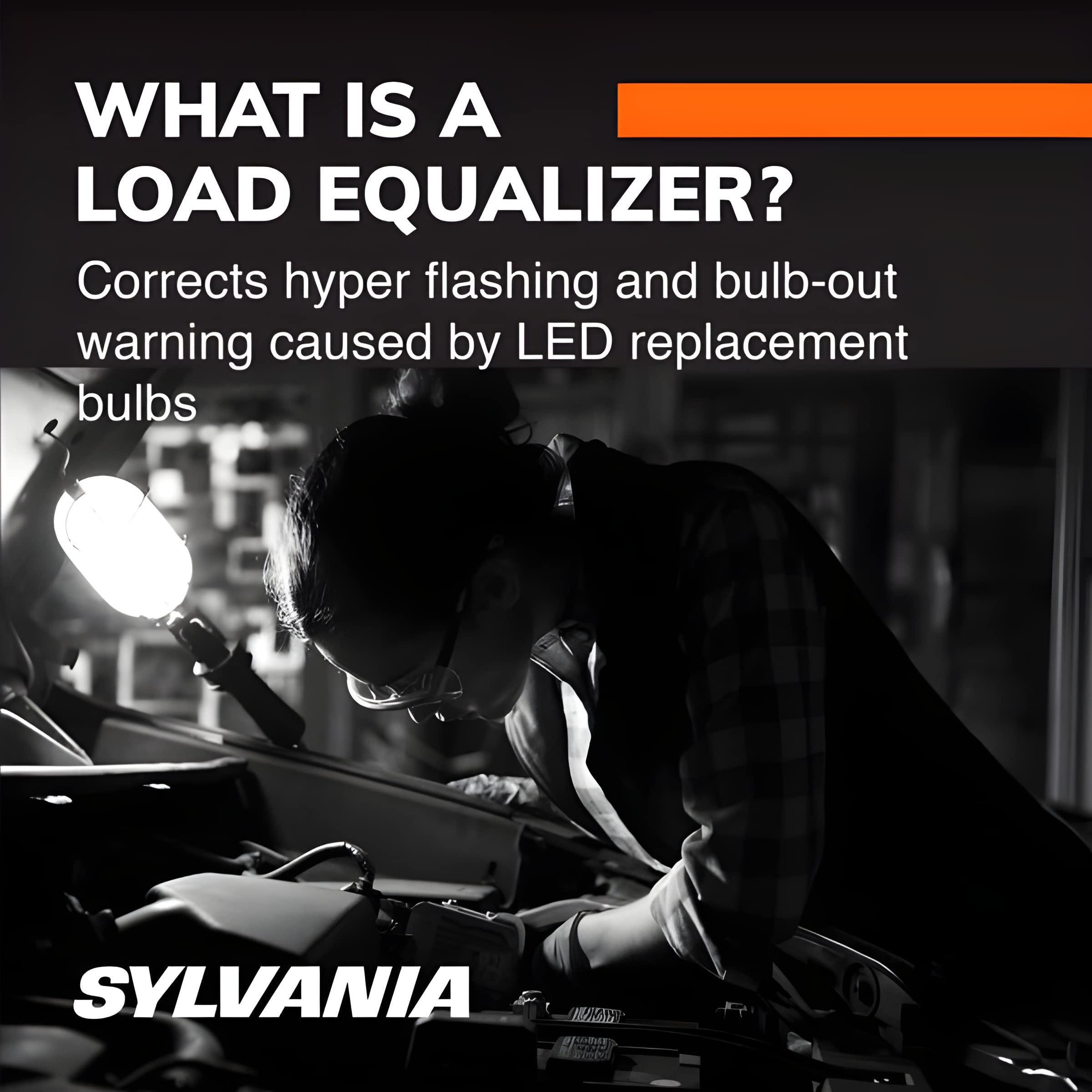 SYLVANIA SYLVANIA - Load Equalizer - Interior Lights Load Equalizer for LED Light Bulbs, Corrects Hyper Flash & Bulb Out Warning (Pack of 2) - 10 Watt (at 12.8V)