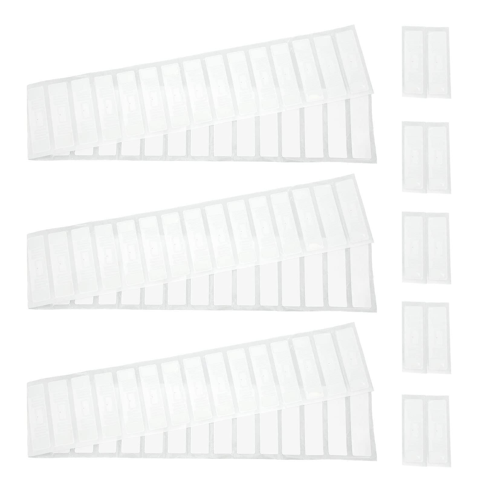 Cyrank 100PCS UHF RFID Tag, 73x20mm RFID Stickers 860-960MHz Adhesive Inlay Markable Lable for Windshield, Tracking Window and Asset Inventory