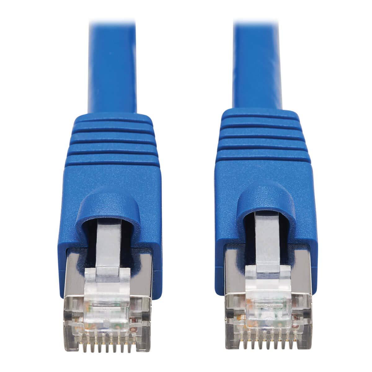 Tripp Lite Tripp Lite Cat6a 10G Ethernet Cable, PoE, CMR-LP, Snagless F/UTP Network Patch Cable (RJ45 M/M), Blue, 20 ft. (N261P-020-BL)