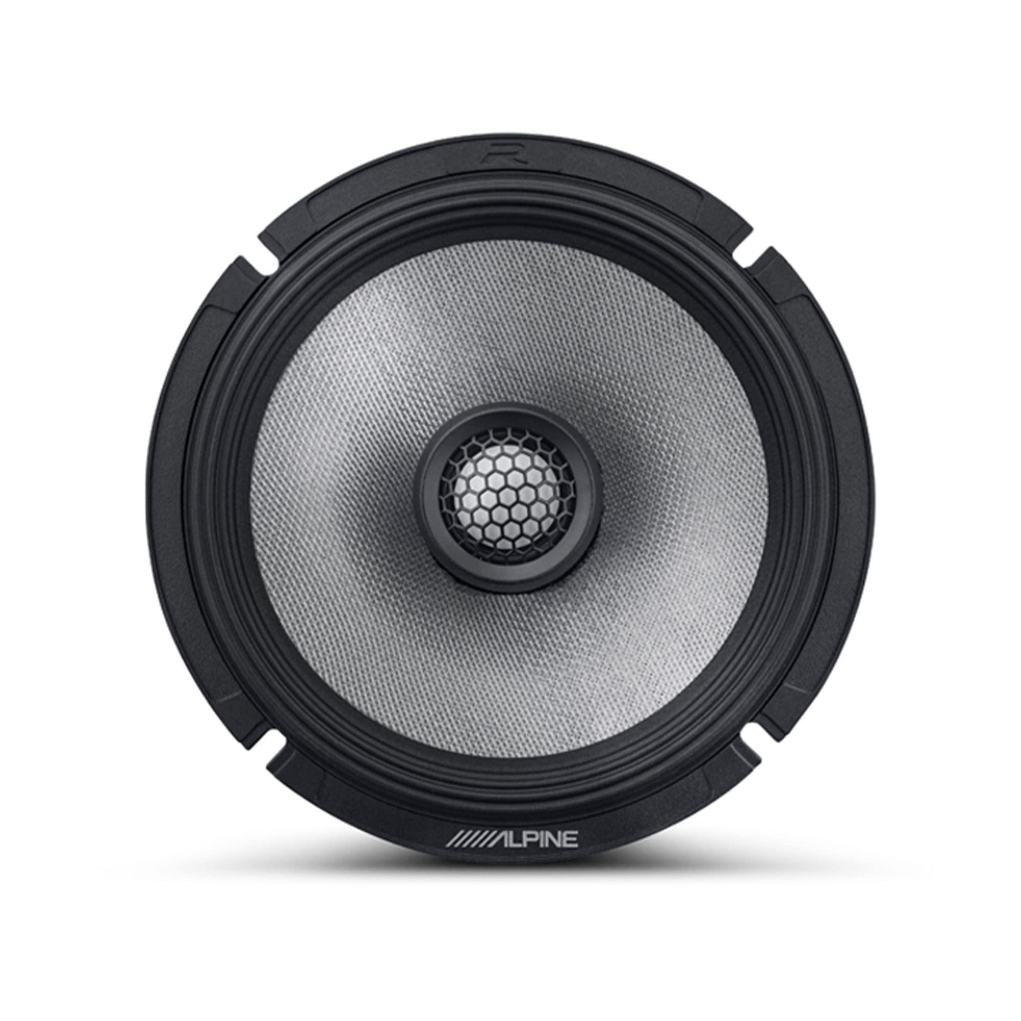 Alpine Alpine R2-S65 High-Resolution 6.5" Coaxial with RKFR65 3-Piece Foam Fast Ring Speaker Enhancement