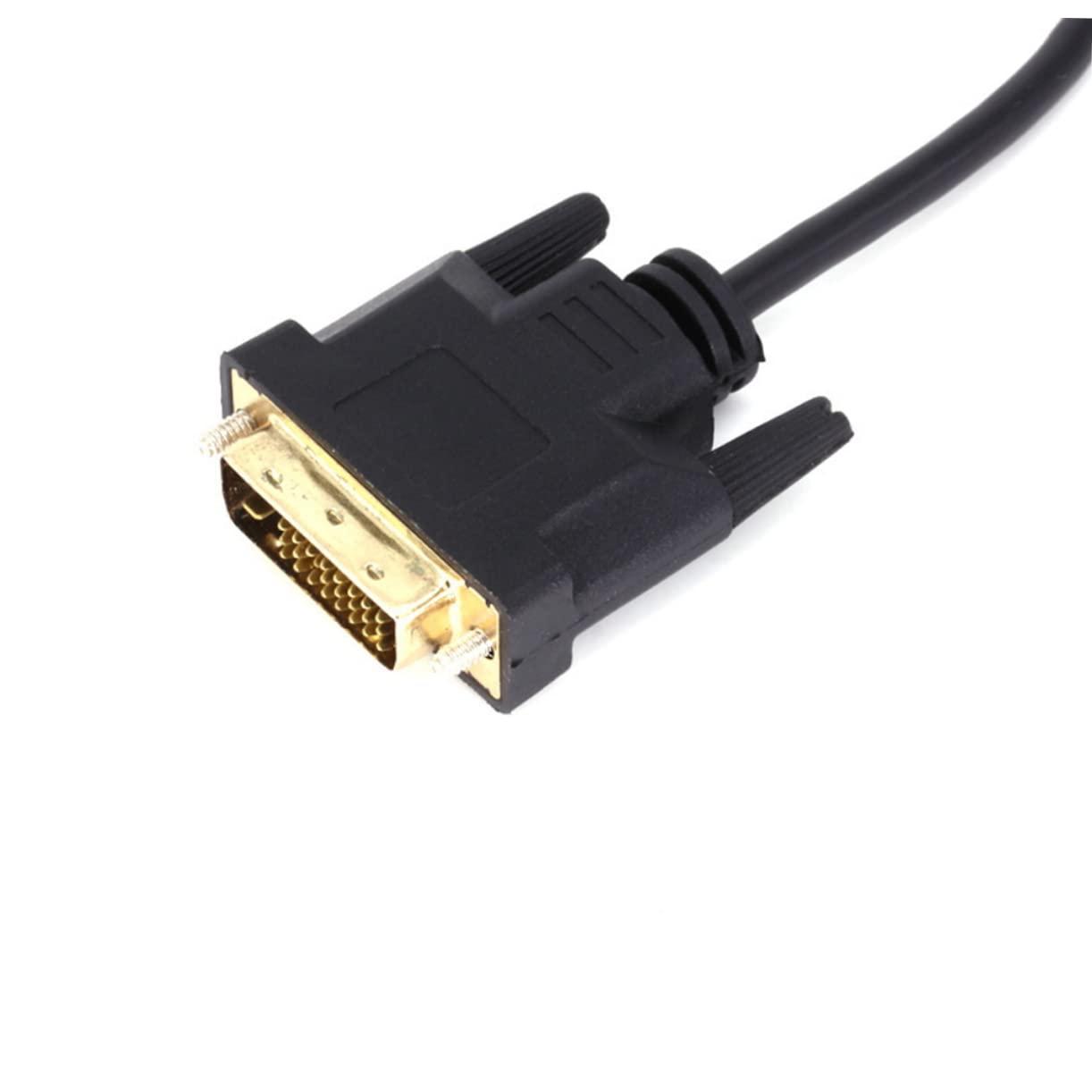 Housoutil Housoutil High Definition DVI to VGA Adapter Cable DVI Male to Female Converter for TV Computer Laptop Black