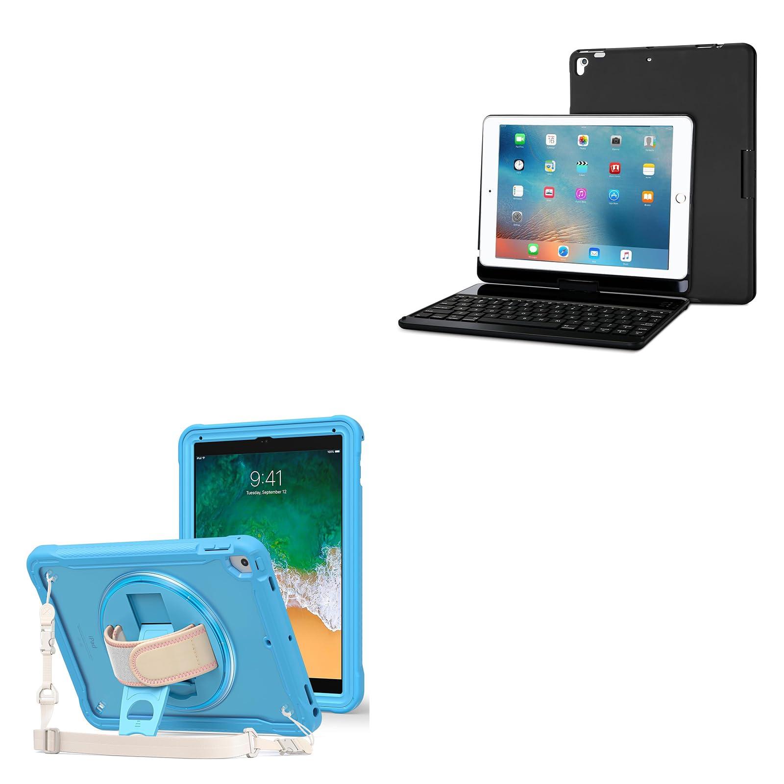 ProCase Keyboard Case Bundle with Rugged Case for iPad 9.7 Inch 5th 6th Gen/iPad Air 2 / iPad Pro 9.7