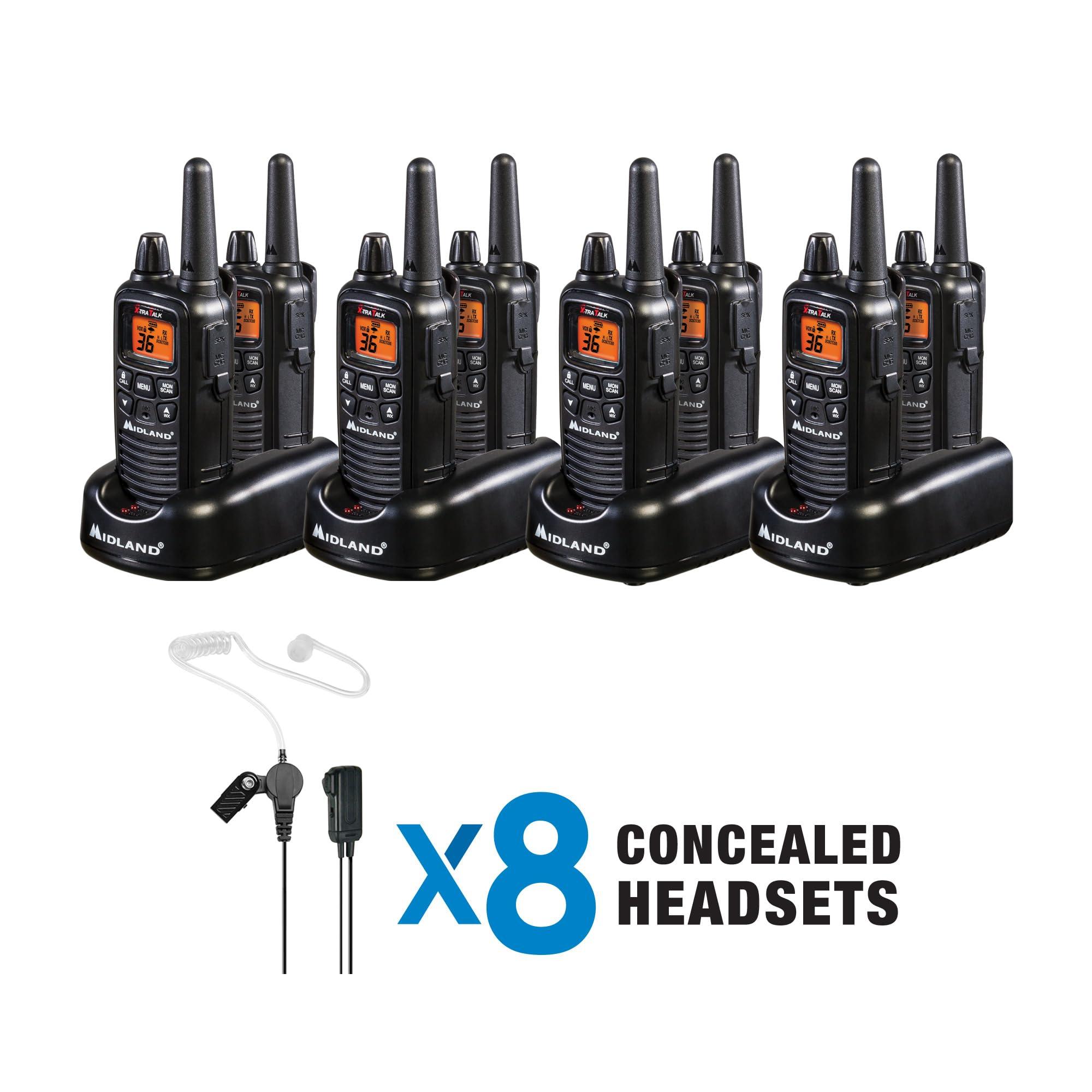 Midland Midland LXT600BBX4 FRS Business Bundle Black 8 Pack with headsets