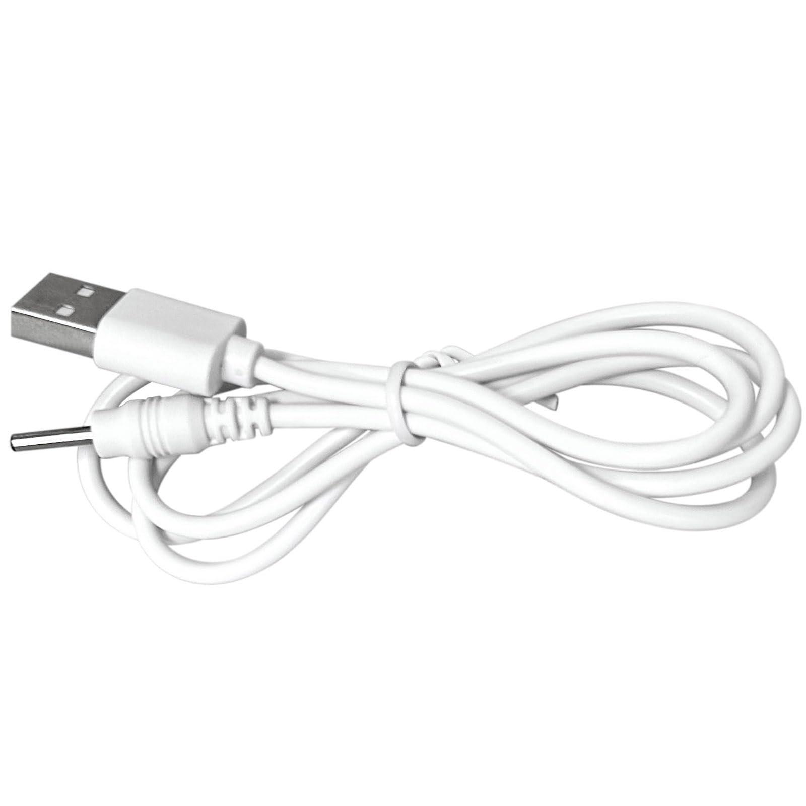 BabyValley BabyValley Charging Cable Replacement for Womanizer Pro 40 Barrel Jack USB Charger Cord for Womanizer Pro 40 Accessories (100cm, White, 1)
