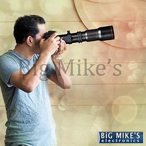 BIG MIKE'S ELECTRONICS High-Power 420-1600mm f/8.3 HD Manual Telephoto Lens for Nikon D500, D600, D610, D700, D750, D800, D800e, D810, D810a, D850, D3400, D5000, D5100, D5200, D5300, D5500, D5600, D7100, D7200, D7500 DSLR