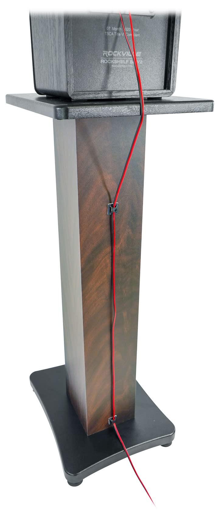 Rockville Rockville ELITE-5B 5.25\" Bookshelf Speakers w/Bluetooth+28\" Dark Wood Stands