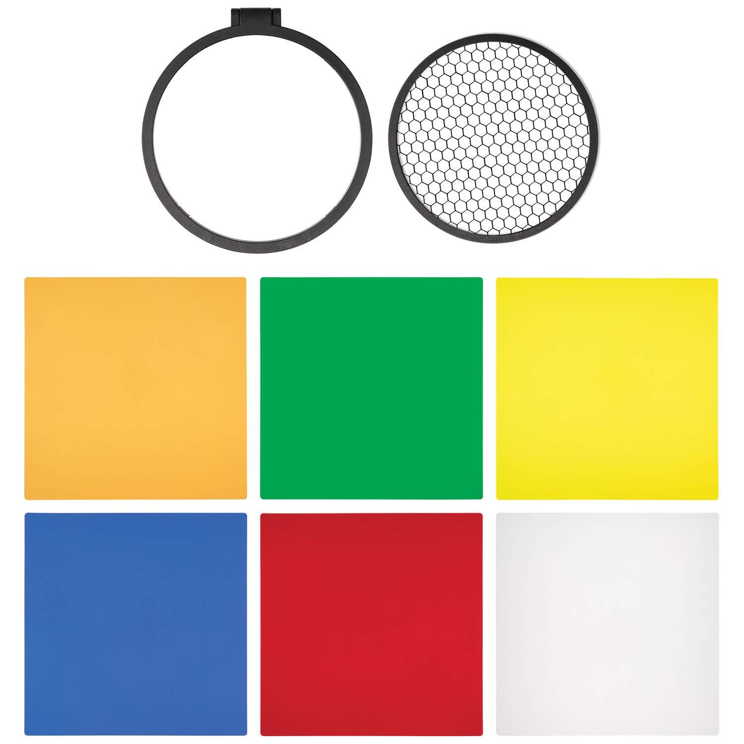 Westcott Westcott FJ200 Round Head Pocket Strobe with 1.3 sec. Recycle Time, TTL, HSS Includes Tilter Bracket, 30-Degree Honeycomb Grid with Gel Clip & Pixel Advance Accessories and Travel Bundle | FJ200