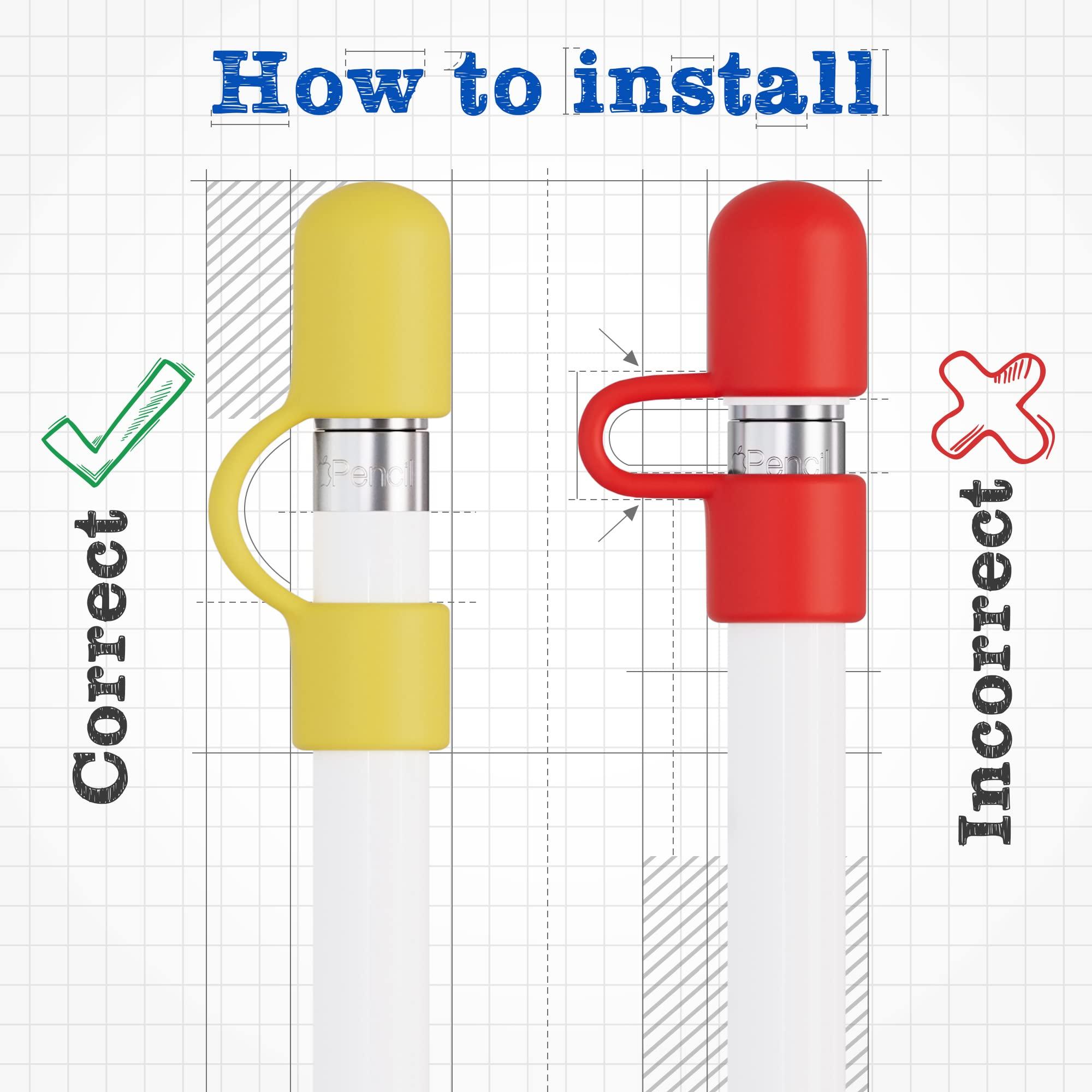 Cozy PencilCozy Apple Pencil Cap Replacement and Holder with Cap, Protective Cover & Tether Prevents Damage, Apple Pen Cap Works with Apple iPad Pro, Apple Pencil 1st Generation Cap, Apple Accessories