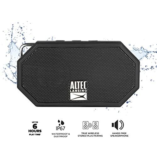Altec Lansing Altec Lansing Mini H2O - Waterproof Bluetooth Speaker, IP67 Certified & Floats in Water, Compact & Portable Speaker for Hiking, Camping, Pool, and Beach
