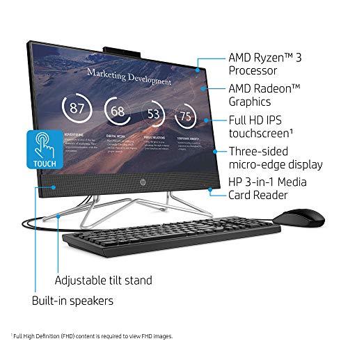 HP HP 22-DF AMD Ryzen 3 3250U 8GB 1TB HDD 21.5-Inch Full HD Touch Screen All-in-One PC