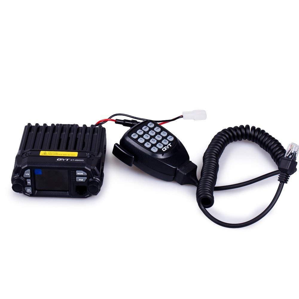 QYT QYT KT-8900D Mobile Transceiver 25W VHF 144-148MHz UHF 420-450MHz Dual Band Quad Standby Mini Car Radio