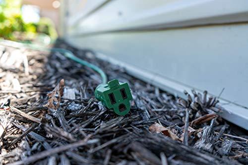 Coleman Cable Woods Light Duty Outdoor Extension Cord, 40ft, 16 Gauge, 3 Conductor, Landscape Extension Cord, SJTW, Green, 23568805