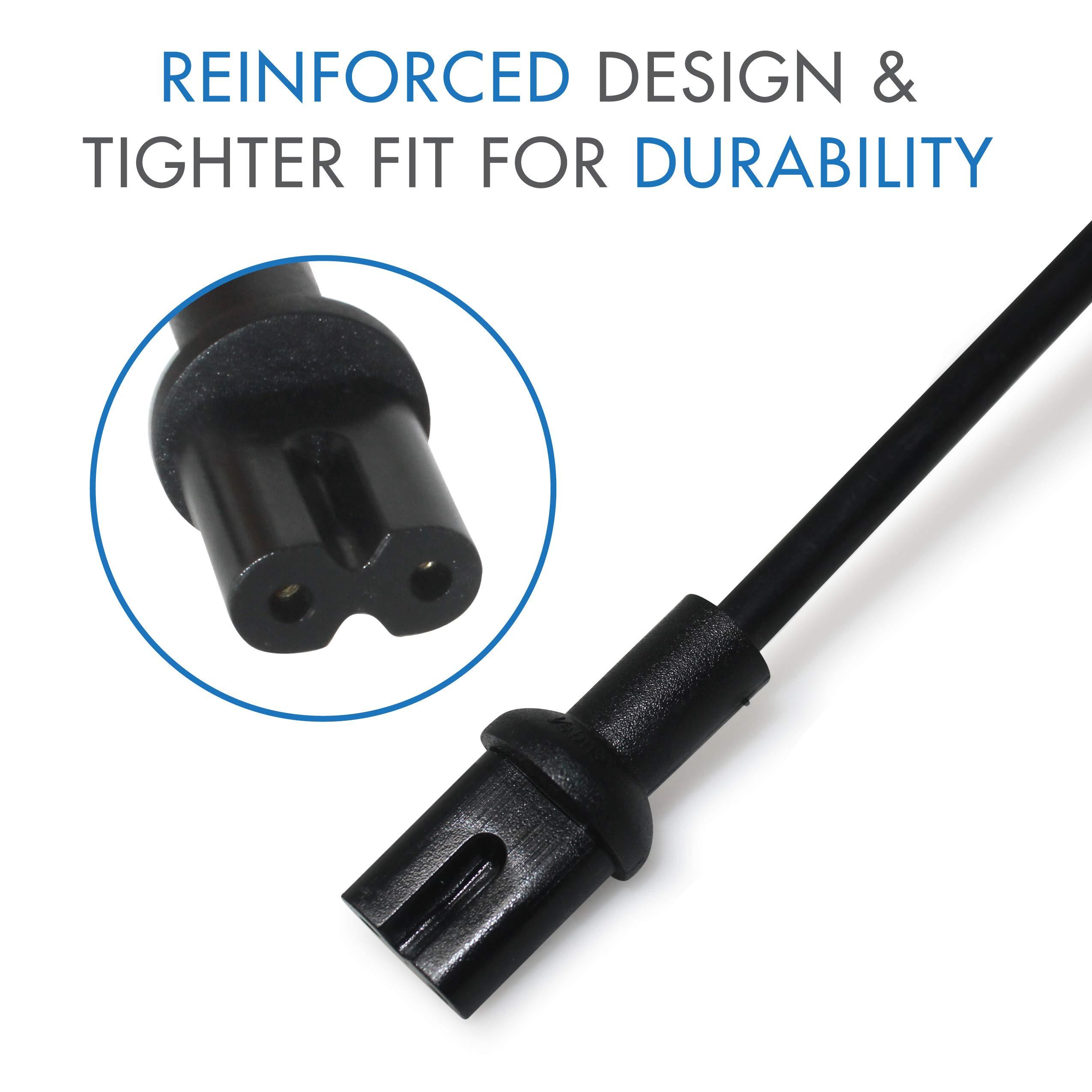 VEBNER Vebner 3-Foot Power Cord Compatible with Sonos Five, Sonos Play 5, Sonos Beam, Sonos Ray, Sonos Arc, Arc Ultra, Sonos Amp, Sonos Playbase, Sonos Sub Gen 3 and Sonos Sub Mini - Black