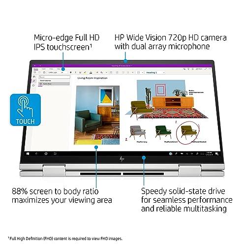 HP HP Envy x360 2-in-1 15.6" FHD Touchscreen Business Laptop, Intel Core i5-1135G7(Beats i7-1065G7), 16GB 3200MHz RAM, 1TB NVMe SSD, Fingerprint, Webcam, Backlit KB, Win 10 H, GM Accessories