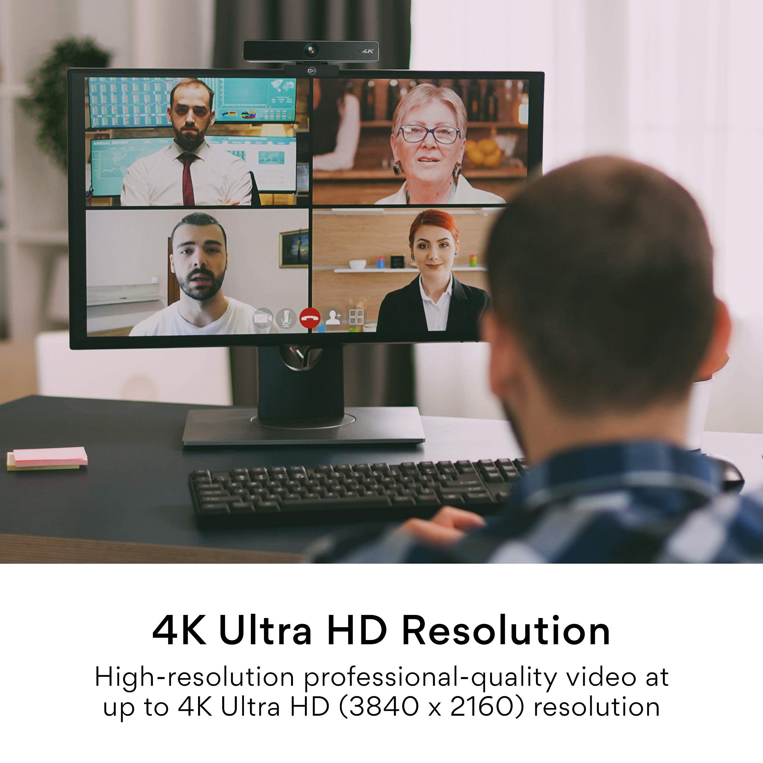 MEE audio MEE audio C11Z 4K Ultra HD Conference Webcam with ANC Microphone (Renewed)
