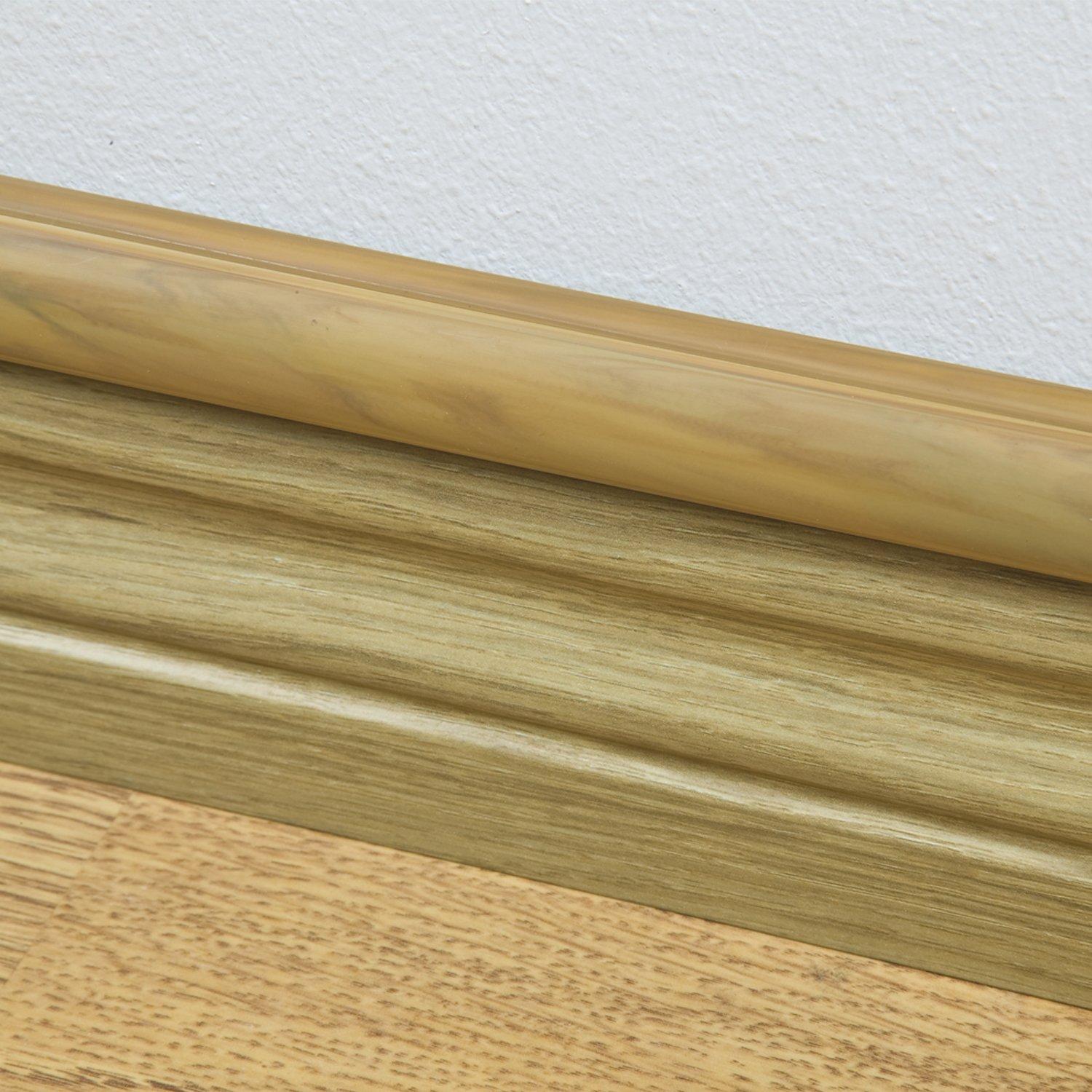 D-Line D-Line 1D3015O/8 Mini Trunking, 8X 1-Meter Lengths, Oak-Effect