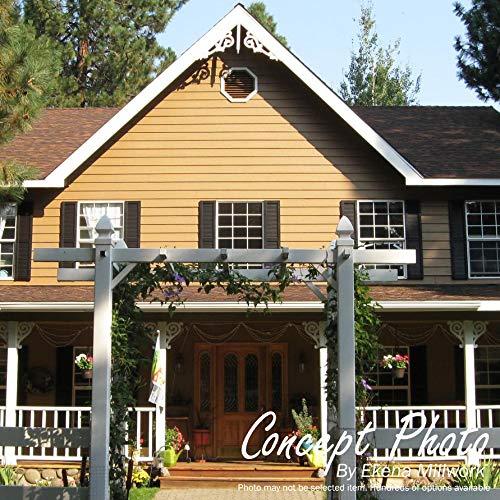 Ekena Millwork Ekena Millwork GVWVE12X1800SFUWR Vertical Gable Vent Gable Vent, 12\"W x 18\" (17\"W x 23\"H Frame Size), Western Red Cedar, Unfinished