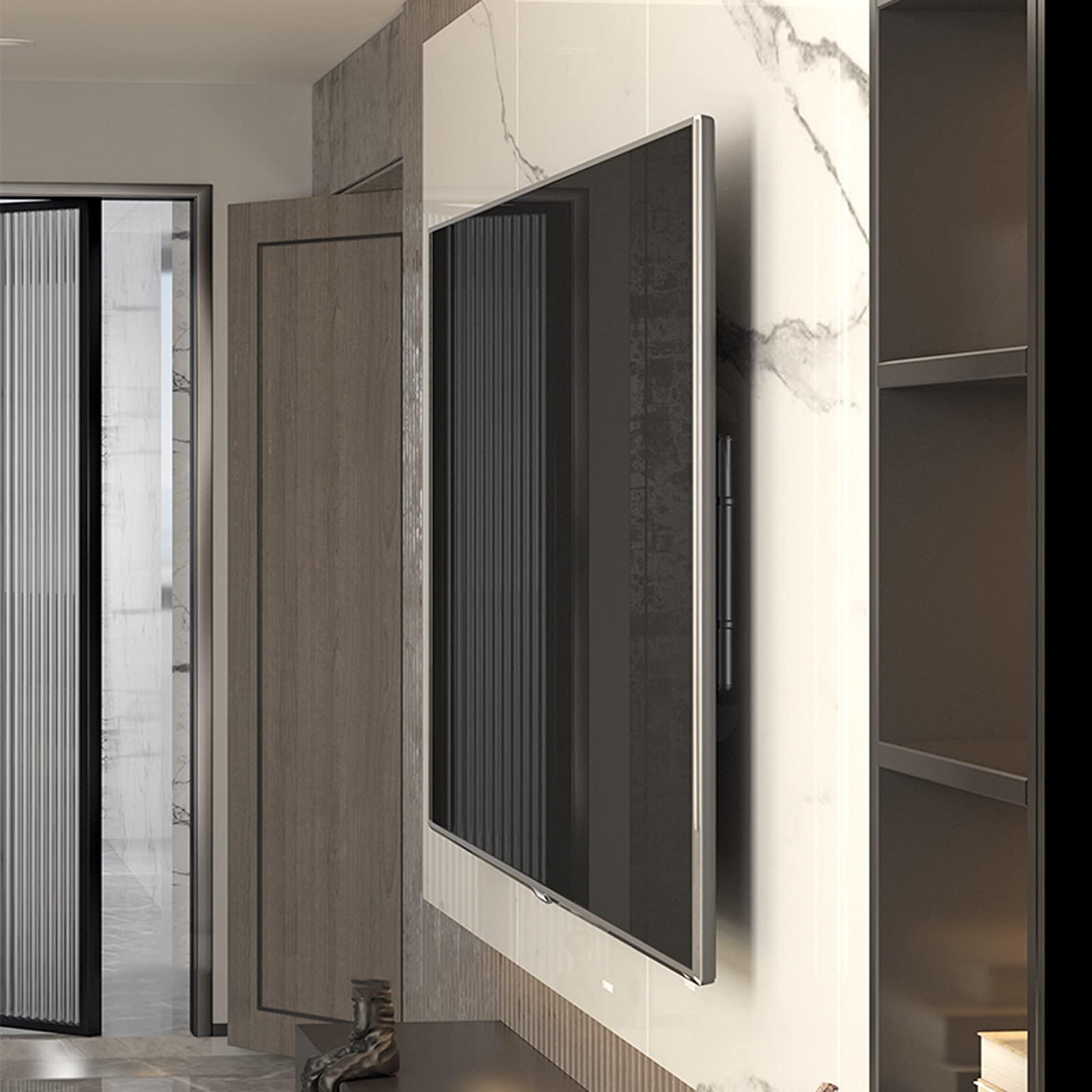 QTBH QTBH TV Mounts Universal TV Stand Full Motion TV Wall Mount Bracket 37"-80" Low Profile Embedded Bracket Swivels Tilts Extension TV MountHolds Up to 99lbs TV Stand TV Wall Mount