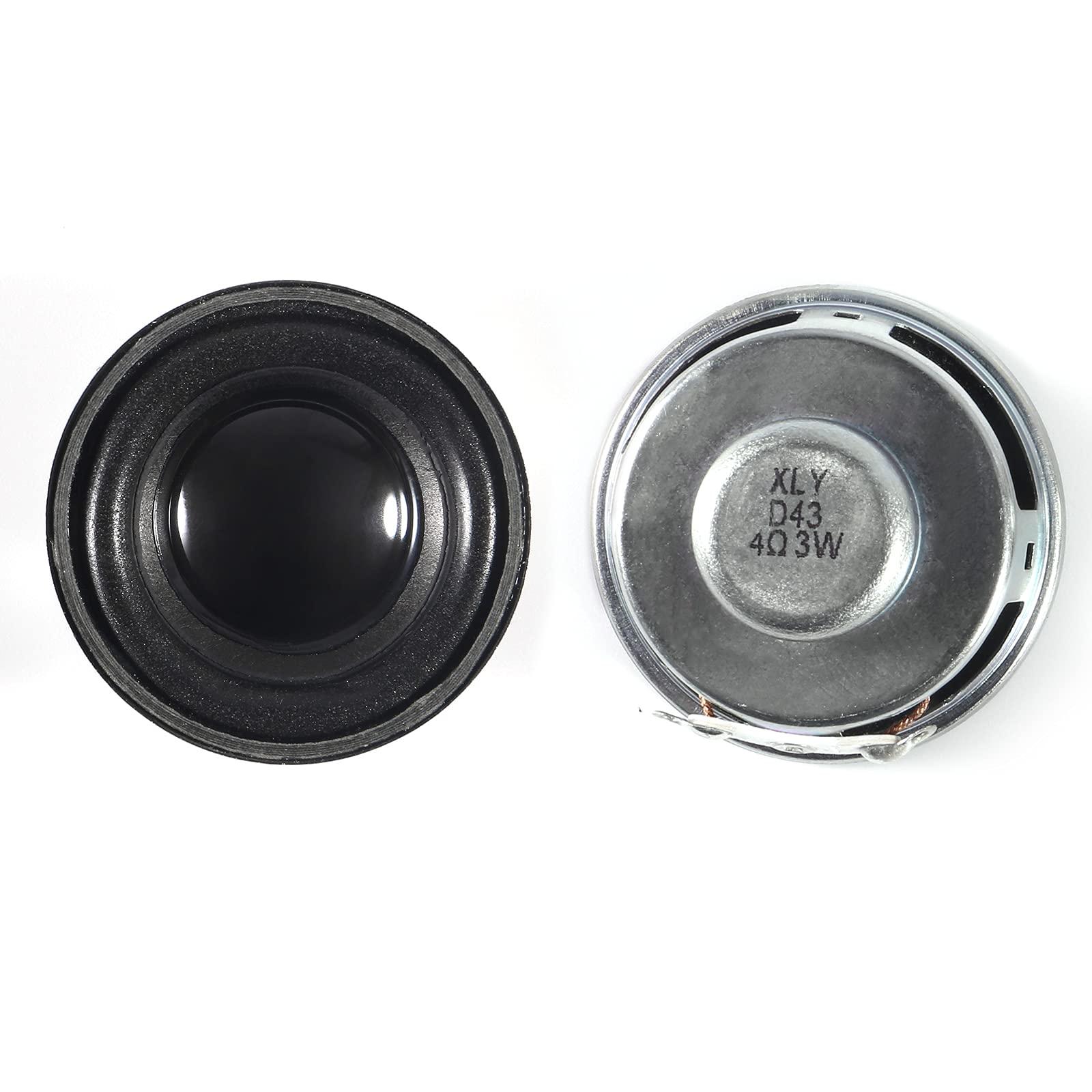 ALMOCN ALMOCN 2PCS 1.5" 4Ohm 3W DIY Small Full Range Audio Speaker Stereo Woofer Loudspeaker for Arduino and DIY Speaker