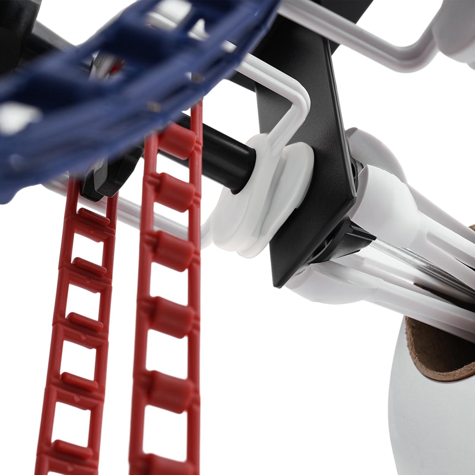 QUEMARQUE 4 Roller Manual Background Support System - Wall Mounting Ceiling Background Holder Set with Brackets, Shafts, Weights and Chains