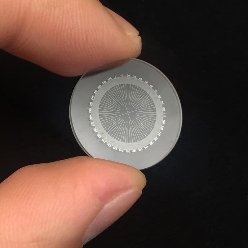 RADHAX RADHAX Microscope Kit Reticle Eyepiece Micrometer 360 Degree Angle Diameter 20.4 Mm for Biological Microscope Microscope Lens Adapters