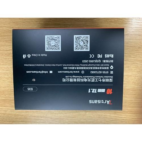 7artisans 7artisans 10mm T2.1 Hope Series Professional Cine Lens S35 Frame Mirrorless Cameras Lens Compatible for Macro 4/3 Mount,MFT Mount/LUMIX GH5LL/LUMIX GH5S/Z CAM/LUMIX GH6/BMPCC4K/DC-BGH1(Black)