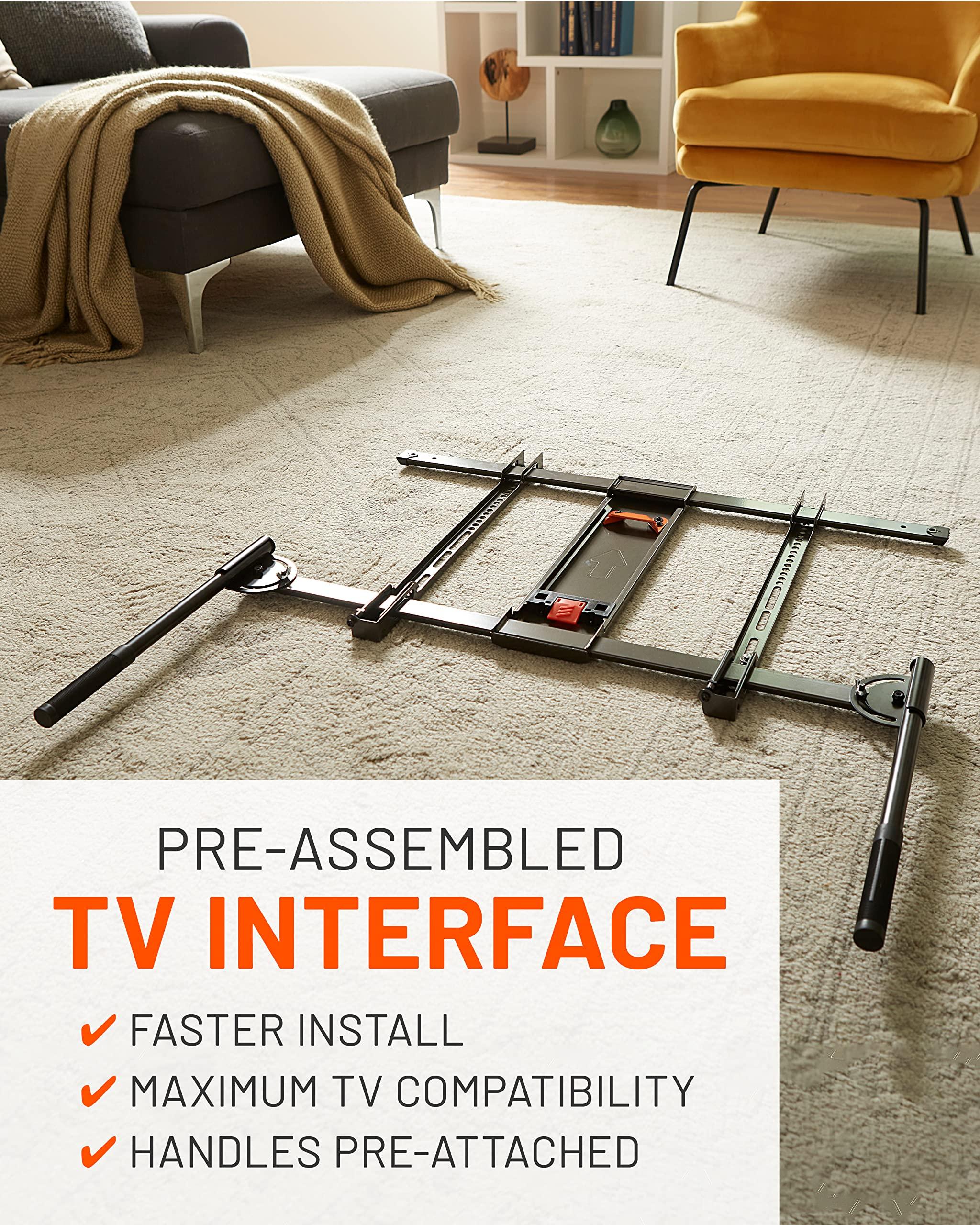 ECHOGEAR ECHOGEAR XL Full Motion TV Mount w/Handles & TV Soundbar Mount Bracket