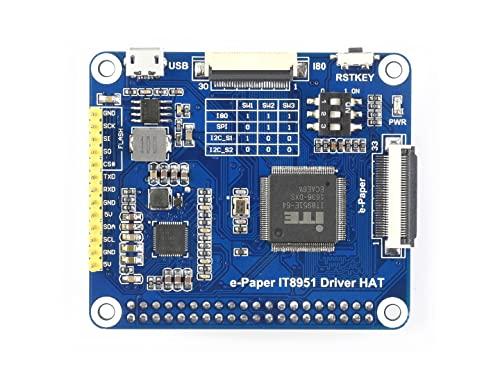 waveshare waveshare 9.7inch E-Ink Display HAT Compatible with Raspberry Pi4B/3B+/3B/2B/B+/A+/Zero/Zero W/WH/Zero 2W 1200x825 Resolution IT8951 Controller USB/SPI/I80 Interface Supports Partial Refresh