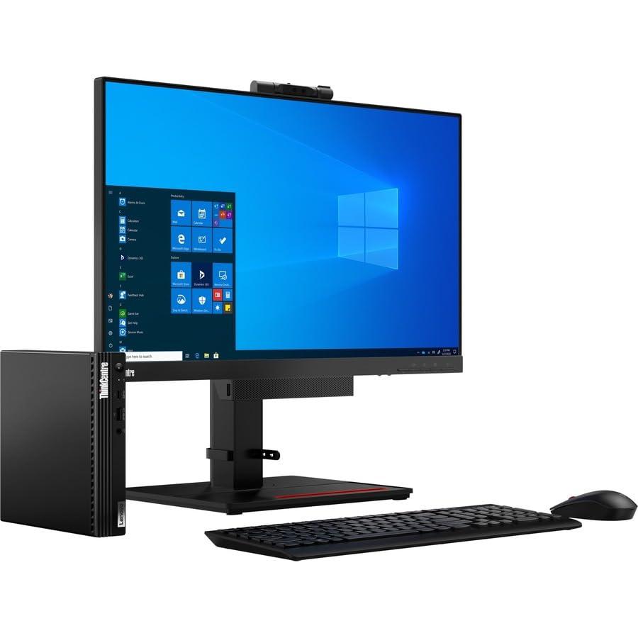 Lenovo Lenovo ThinkCentre M80q 11DN0097US Black Mini Desktop, i3-10100T, 8GB, 128GB PCIe SSD, Intel UHD 630, Windows 10 Pro