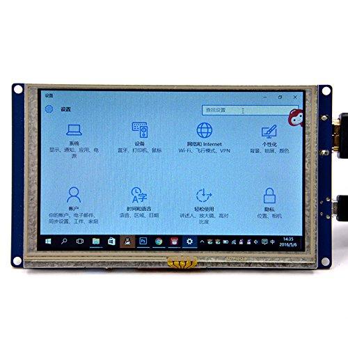 GeeekPi GeeekPi 5 inch HDMI Monitor LCD Resistive Touch Screen 800x480 LCD Display USB Interface for Raspberry Pi 4 Model B, Pi 3/2 Model B/B+ & Banana Pi (Plug and Play Free Driver)