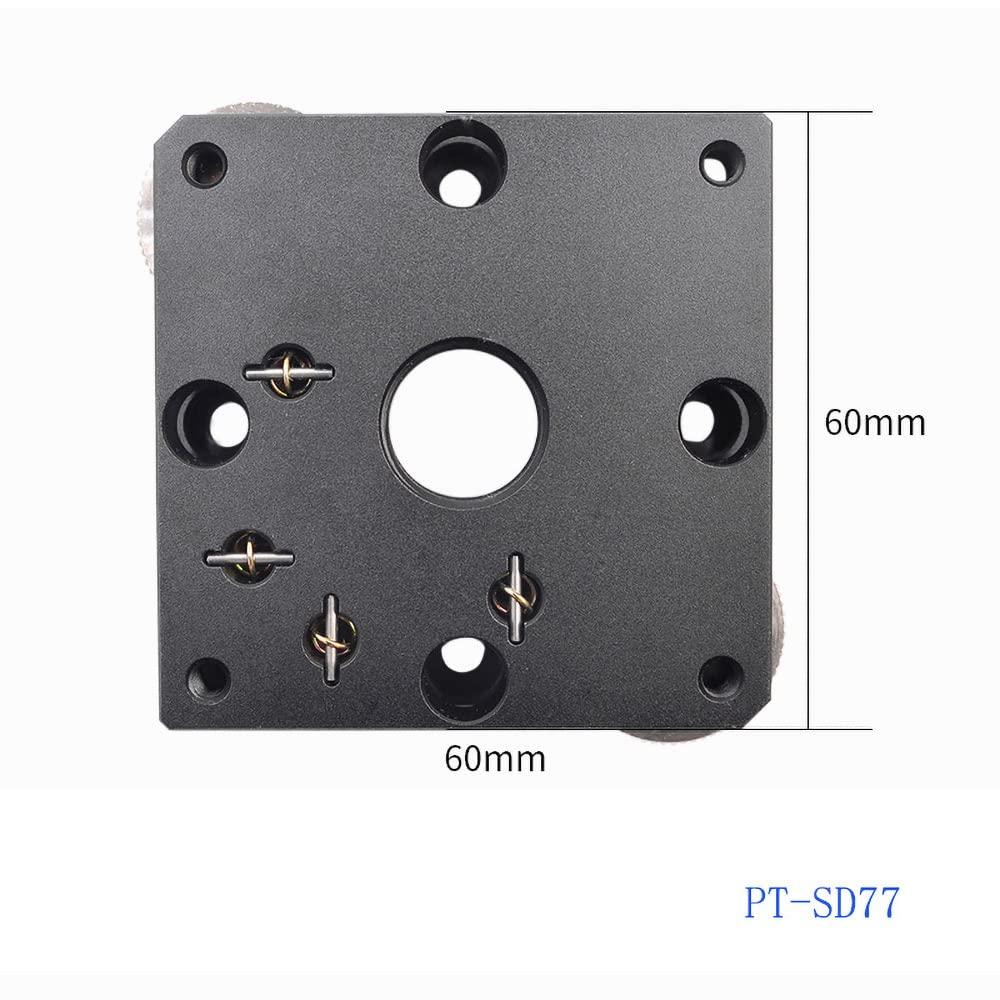 PDV Manual Fine Adjustment Horizontal Tilt Stage Optical Displacement Platform PT-SD76/sd77 (PT-SD76, 1)