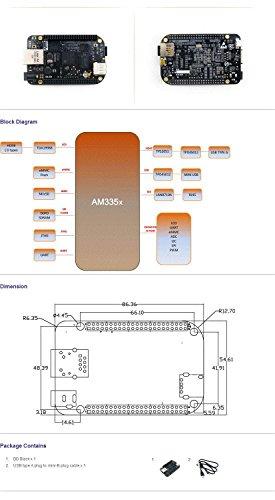 waveshare waveshare BeagleBone Black Rev C 1GHz ARM Cortex-A8 512MB DDR3 4GB 8bit eMMC Board Mini PC Development Board from Element14