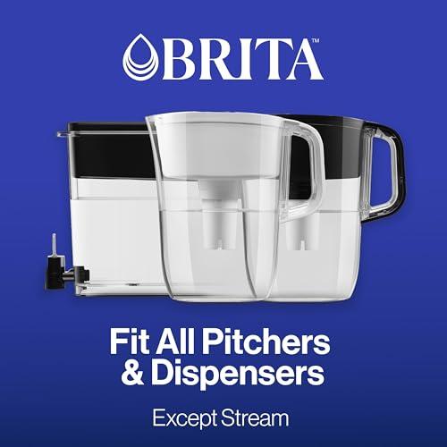Brita Brita Elite Water Filter Replacements for Pitchers and Dispensers, NSF Certified to Remove 99% of Lead, 2 Count, Blue