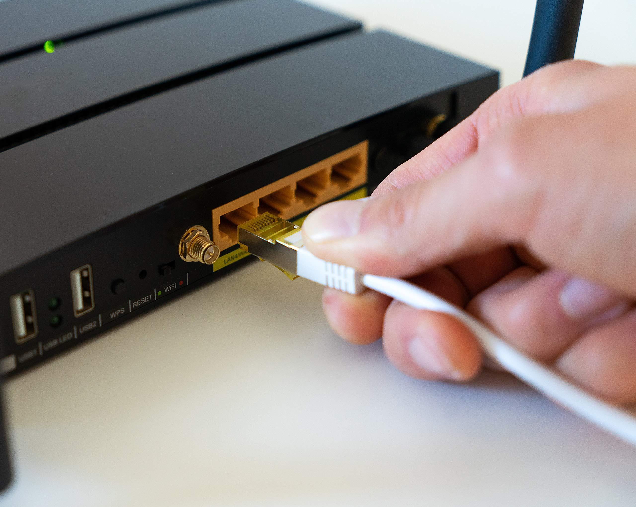 Triplett Triplett 50' Black CAT6A 10GBPS Professional Grade SSTP 26AWG Patch Cable (CAT6A-50BK)