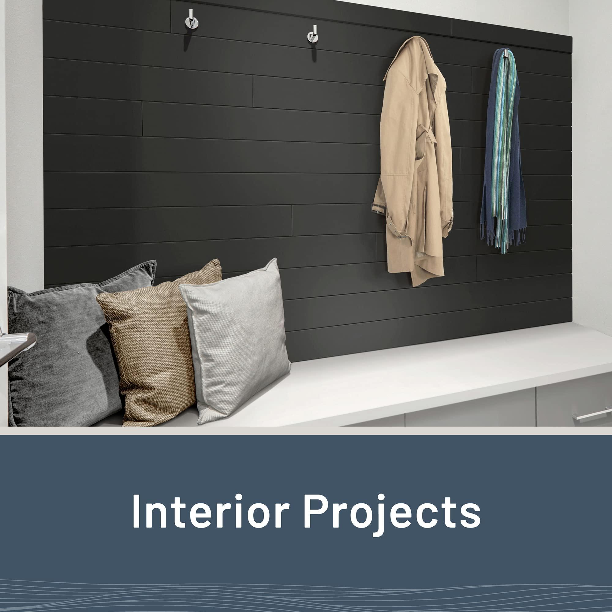 UFP-Edge UFP-Edge 1 in. x 6 in. x 6 ft. Timeless Smooth Nickel Gap Shiplap (Midnight Black) (6-Pack)