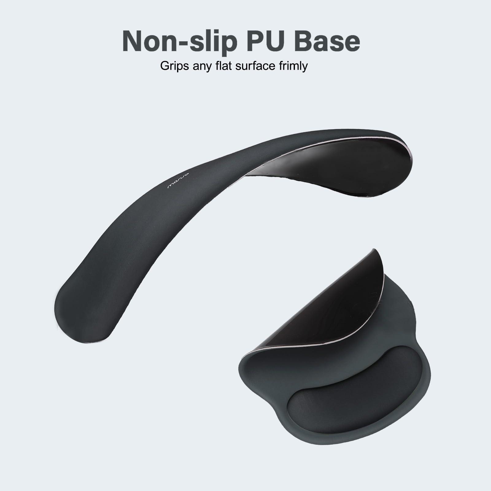 MOSISO MOSISO Laptop Sleeve 15.6 inch, Waterproof Shockproof Protective Artistic Geometric EVA Computer Bag Carrying Case with Handle, Circle Curved Wrist Rest Support for Mouse Pad&Keyboard,Black&Slate Gray