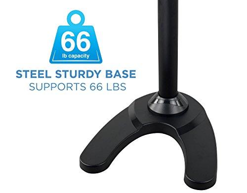 Mount-It! Mount-It! Triple Monitor Stand | 3 Monitor Stand Mount | Free Standing and Grommet Bases | Fits 19 20 21 22 23 24 Inch Computer Screens | Three Heavy Duty Adjustable Arms | VESA 75 100 Compatible