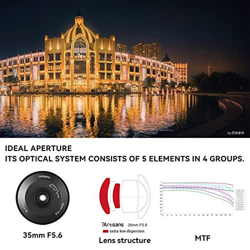 7artisans 7artisans 35mm f5.6 Full-Frame Manual Focus Ultra-Thin Lens for Nikon Mirrorless Camera Z6 Z7 Z50