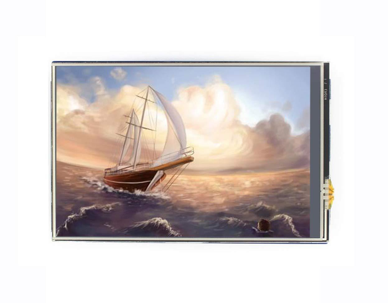 waveshare waveshare 4inch Touch TFT LCD Shield Resistive Screen SPI Display 480x320 Pixel Onboard Stand-Alone Touch Controller Compatible with Leonardo Development Boards