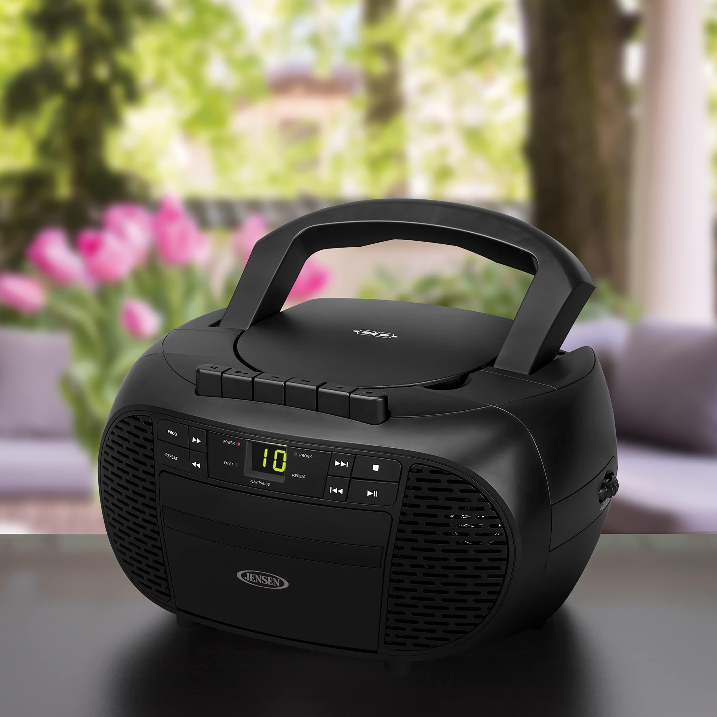 Jensen Jensen CD-550 Portable Stereo Compact Disc Cassette Recorder with AM/FM Radio