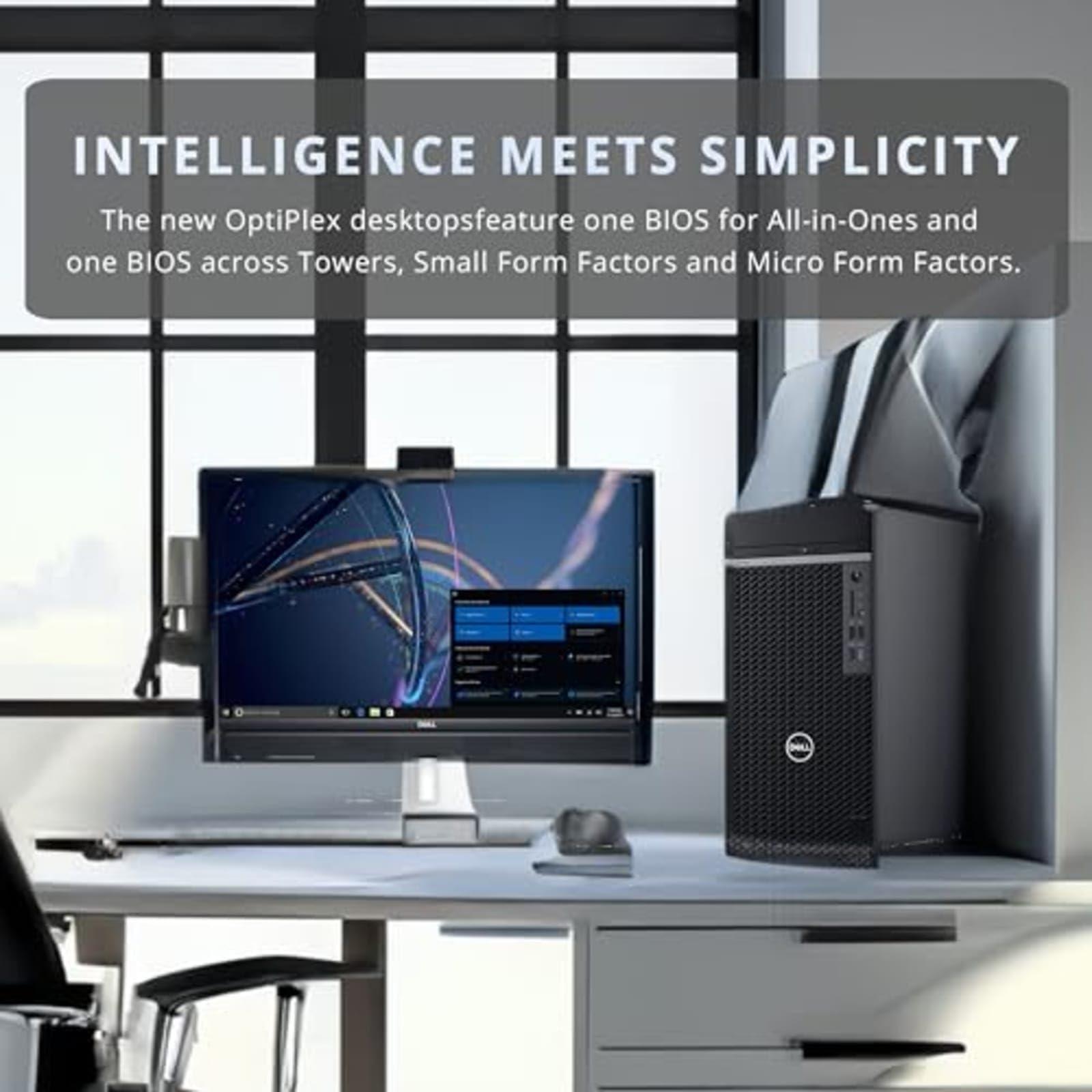 Dell Dell Optiplex 7080 MT Mini Tower Desktop | Core i7-10700 - 512GB SSD Hard Drive - 16GB RAM | 8 cores @ 4.8 GHz Win 11 Pro Black (Renewed)