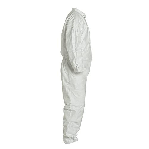DuPont DuPont Tyvek 400 TY125S Disposable Protective Coverall with Elastic Cuffs, White, 2X-Large (Pack of 25)