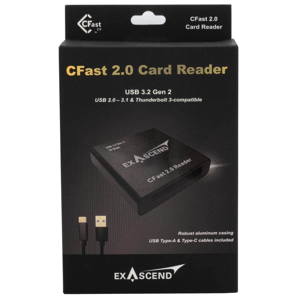 Exascend Exascend CFast 2.0 Memory Card Reader, Black