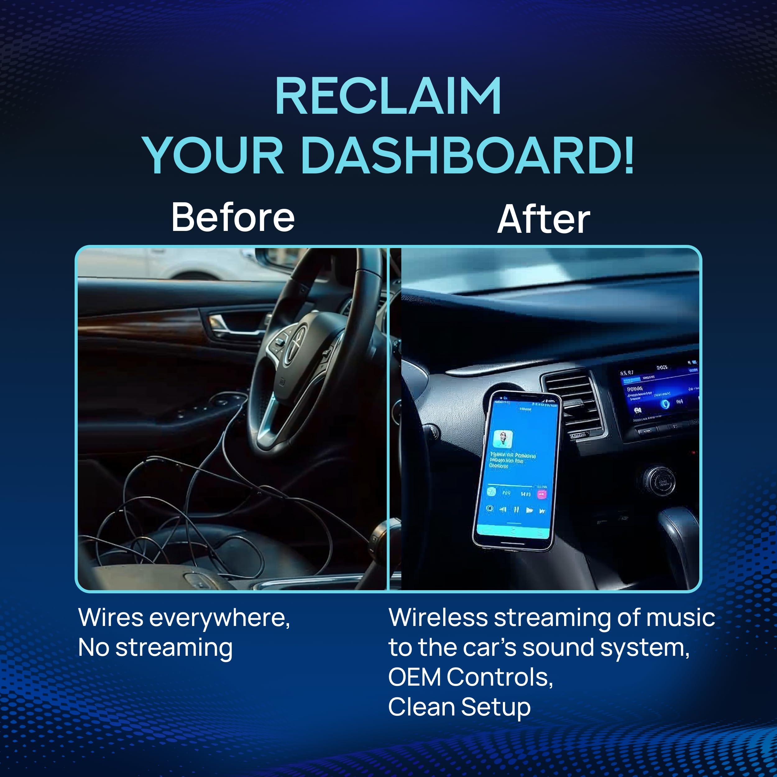 Bovee Bovee 1000 - Wireless Music Interface Adaptor Compatible with Audi, Mercedes, and Volkswagen car kit with 30 pin iPod Connector - Compatible with iPhone and Android