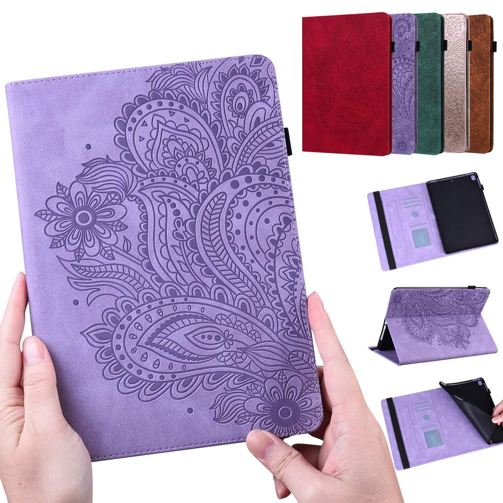 ALILANG ALILANG Case for Samsung Galaxy Tab A 9.7 inch (SM-T550 T555 SM-P550 P555) with Stylus, PU Leather Stand Flip Cover - Purple
