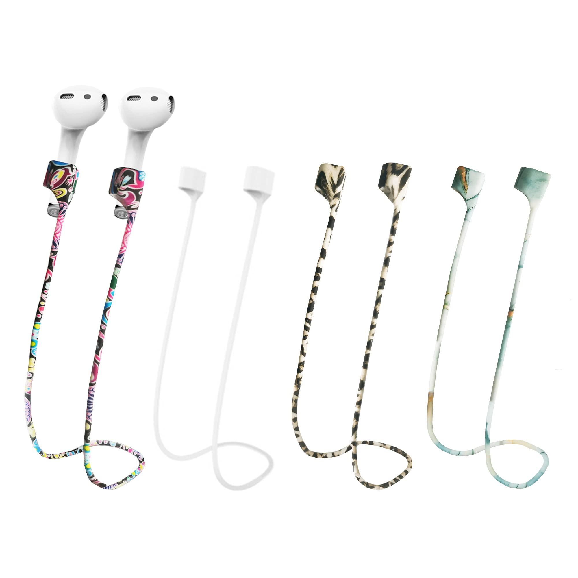 MULTAICH MULTAICH Magnetic Anti-Lost Lanyard for AirPods Earphone,Colorful Soft Silicone Sports Straps, Neck Rope Cord