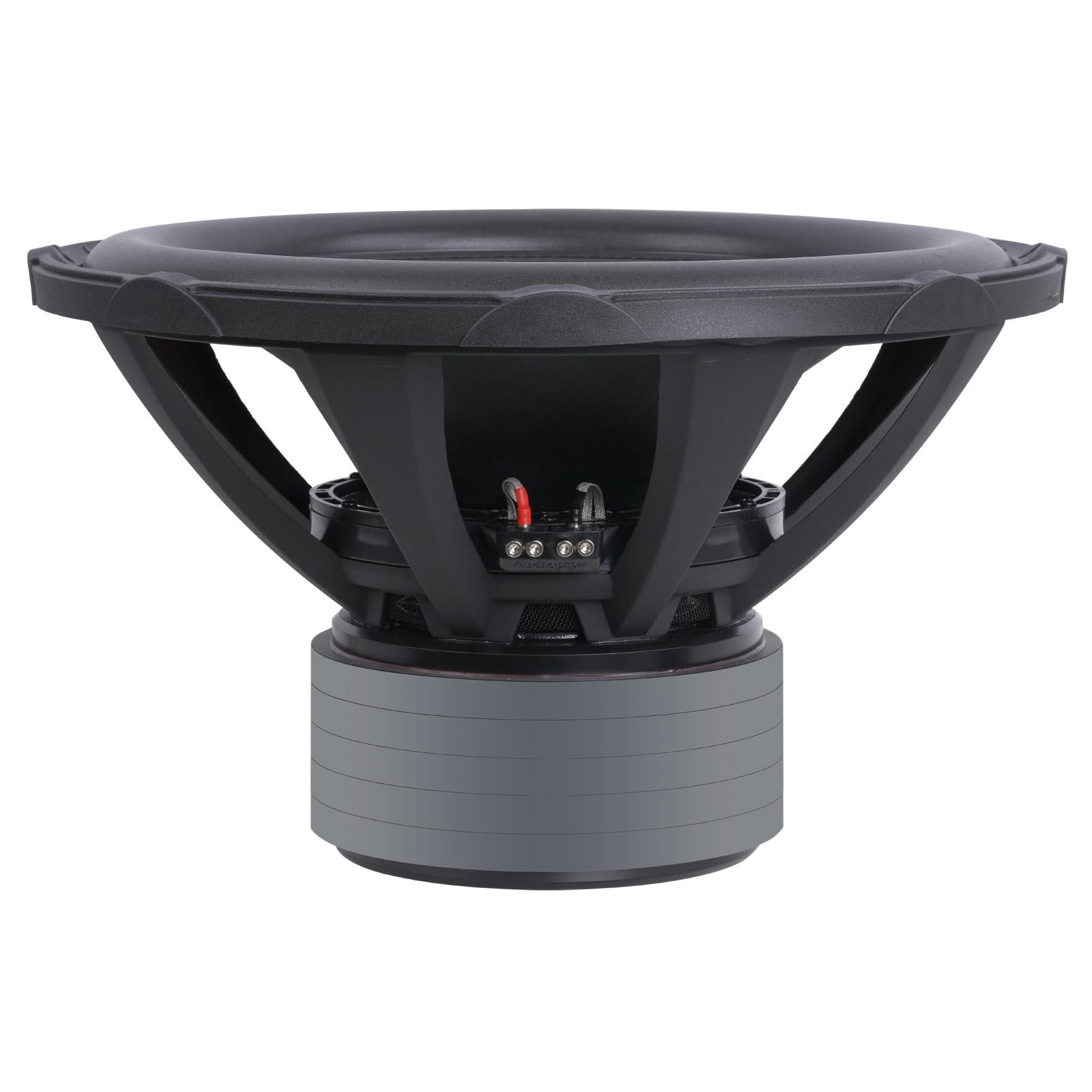 Audiopipe Audiopipe 18" Quad Stack Composite Cone Subwoofer (TXX-BDC-V-18), Superior Performance, 3800W, 5 Magnets, BASV Voice Coil, Aluminum Basket, Multi-Connect, Non-Press Paper Cone, 2 * 4 Ohms