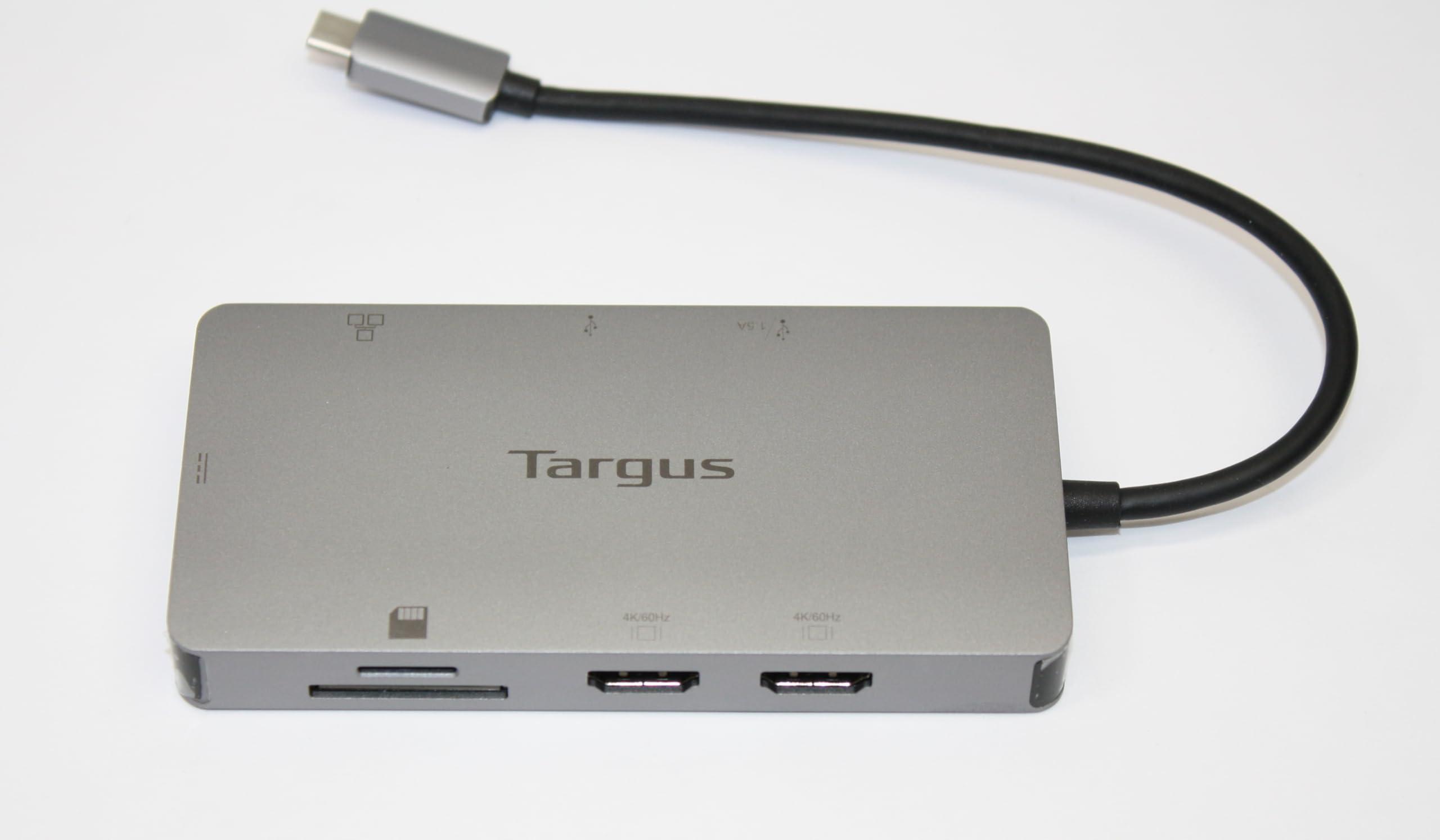 RefurbTek Targus USB-C Dual HDMI 4K Docking Station with 100W PD Pass-Thru - Expand Your HDMI, USB, and Ethernet Connections On-The-Go DOCK423TT (Renewed)