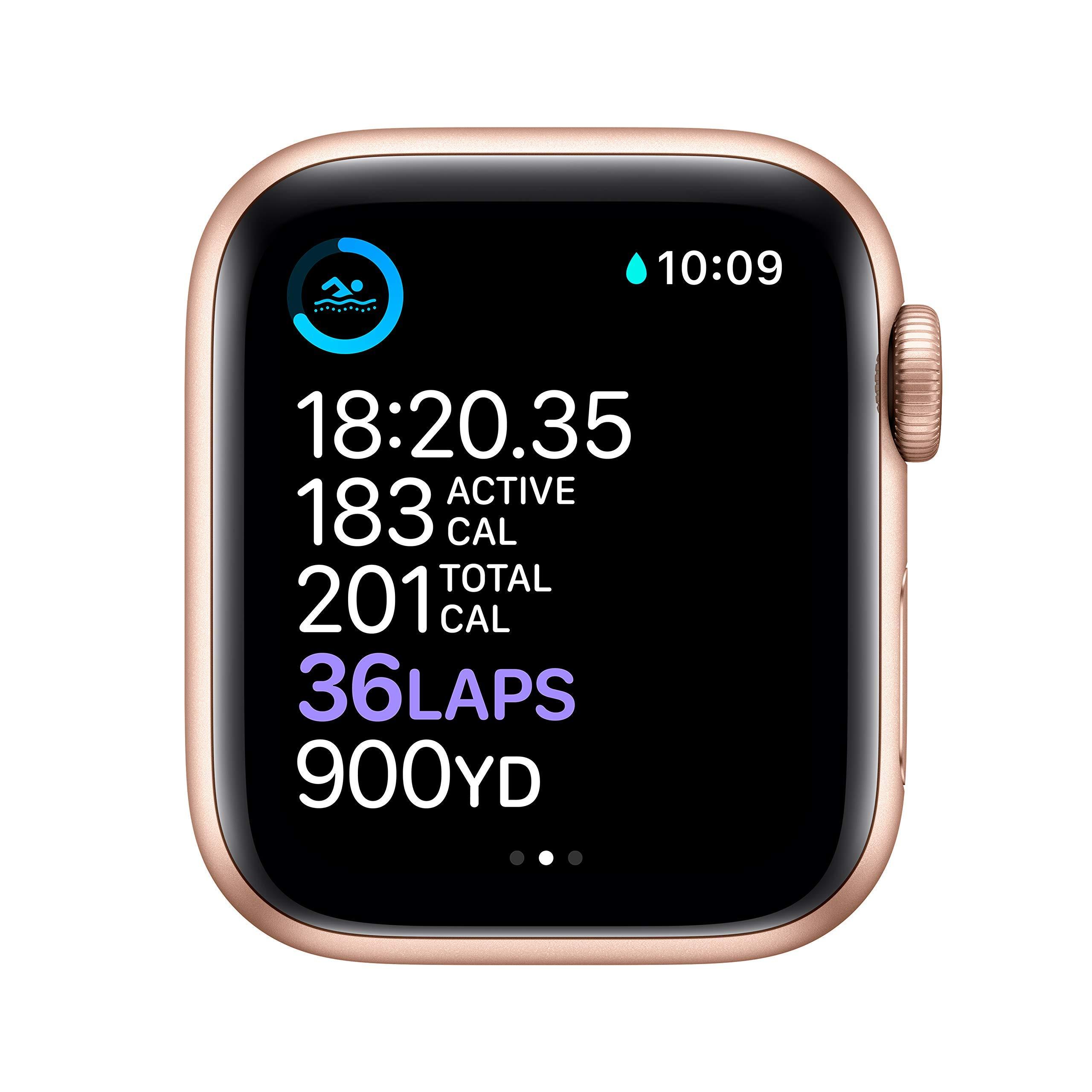 Apple Apple Watch Series 6 (GPS, 40mm) - Gold Aluminum Case with Pink Sand Sport Band (Renewed)