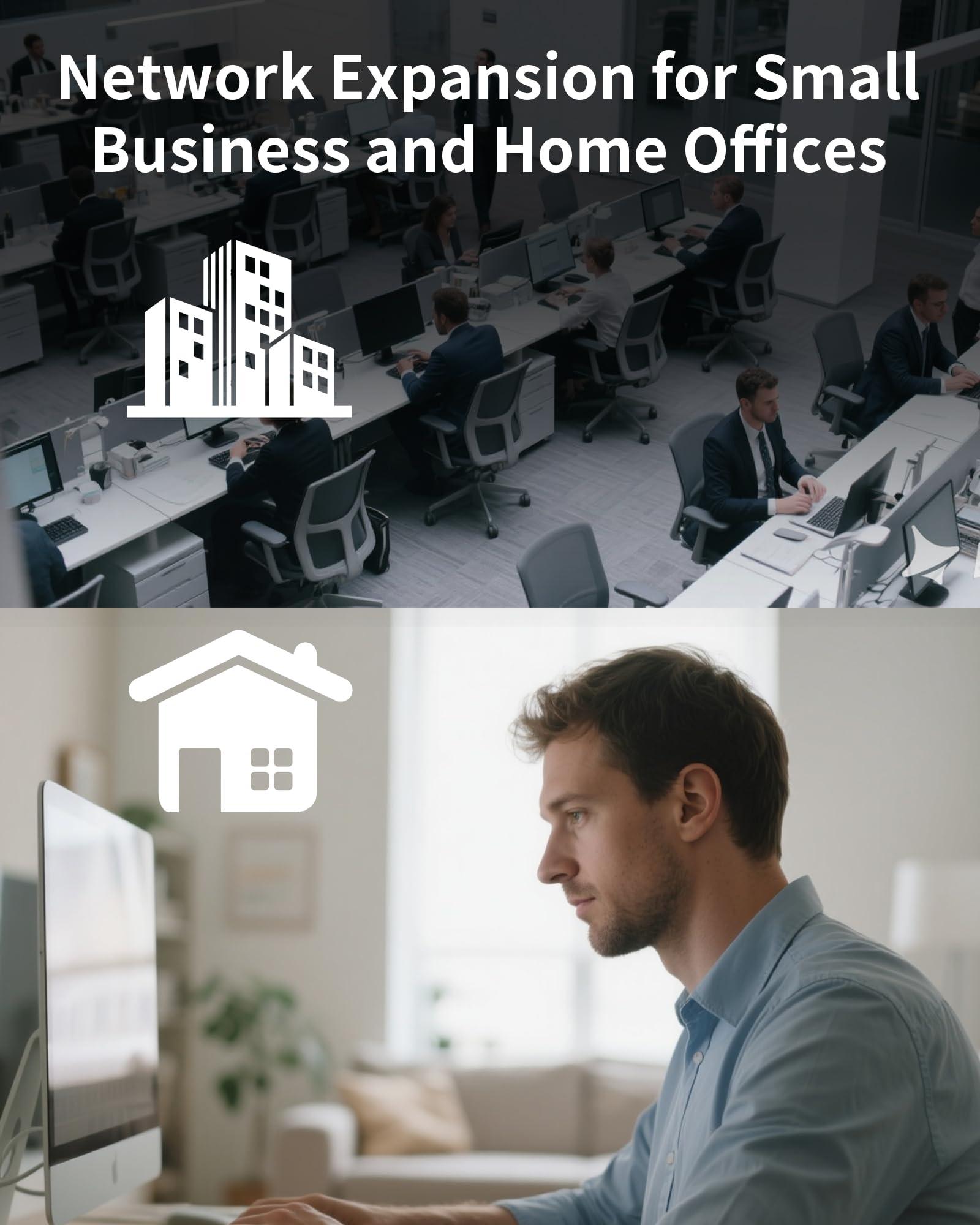 SICSOLINK SICSOLINK Gigabit Ethernet Network PoE Switch, 8 PoE Ports @120W with 2 Uplink Ports, Support 802.3af/at, Unmanaged, VLAN, for PoE Security Camera, AP (10 Gigabit Ports I 8*PoE+ 2*Uplink)